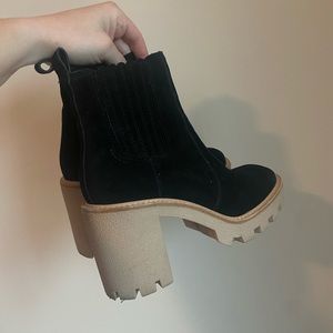 Like New Gianni Bini Chunky Black Heeled Boots
